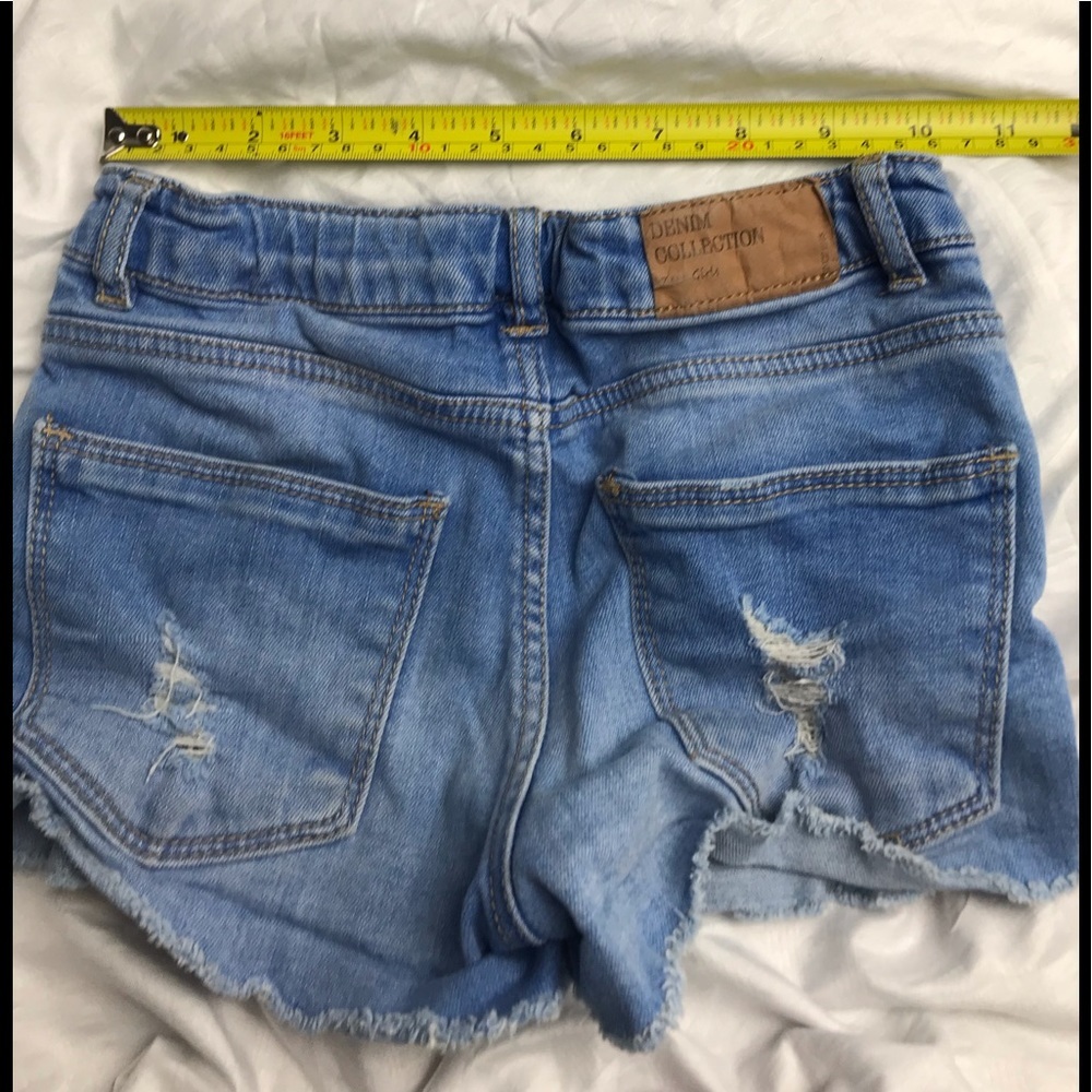 Girls play lot of 2 pcs. INDIGO capri ZARA Jeans 8 - Picture 13 of 14
